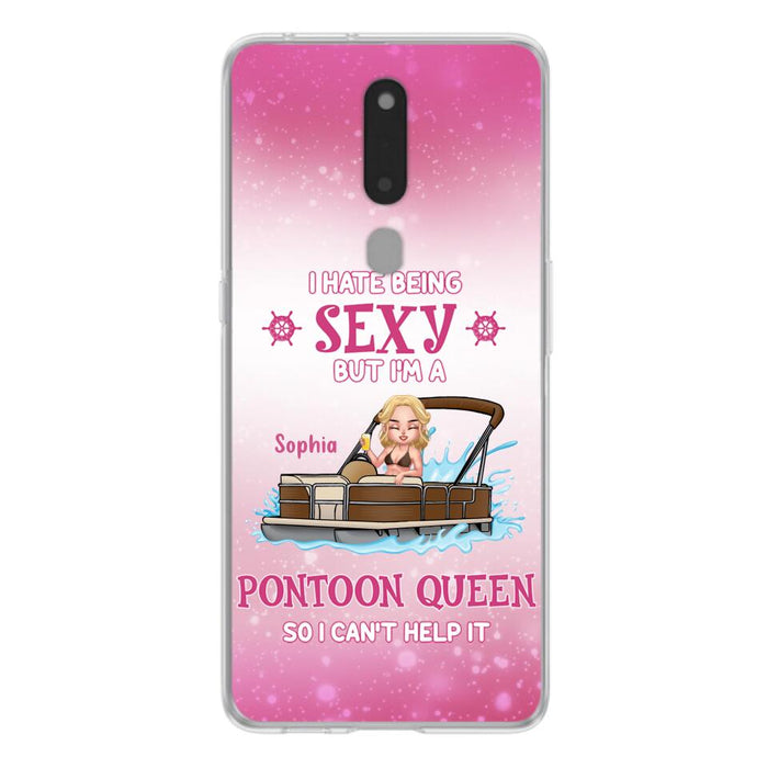 Custom Personalized Pontoon Queen Phone Case - Gift Idea For Pontoon Lover - I Hate Being Sexy But I'm A Pontoon Queen So I Can't Help It - Case For Xiaomi, Oppo And Huawei