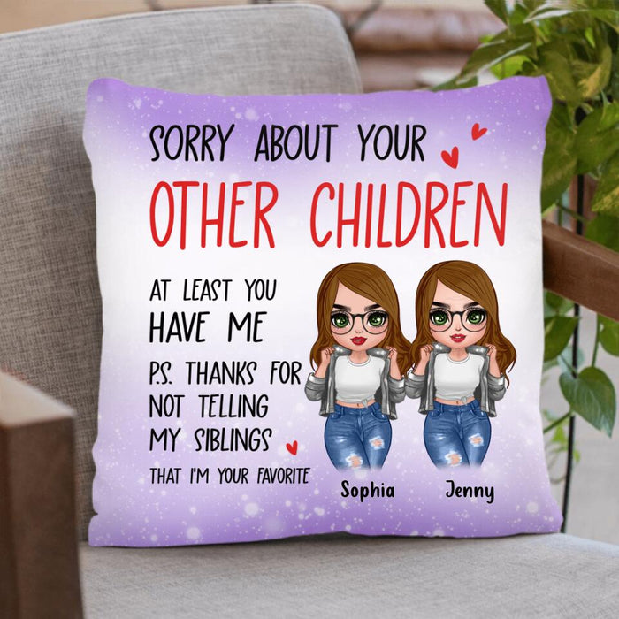 Custom Personalized Favorite Child Mom Pillow Cover - Gift For Mother's Day - I'm Your Favorite
