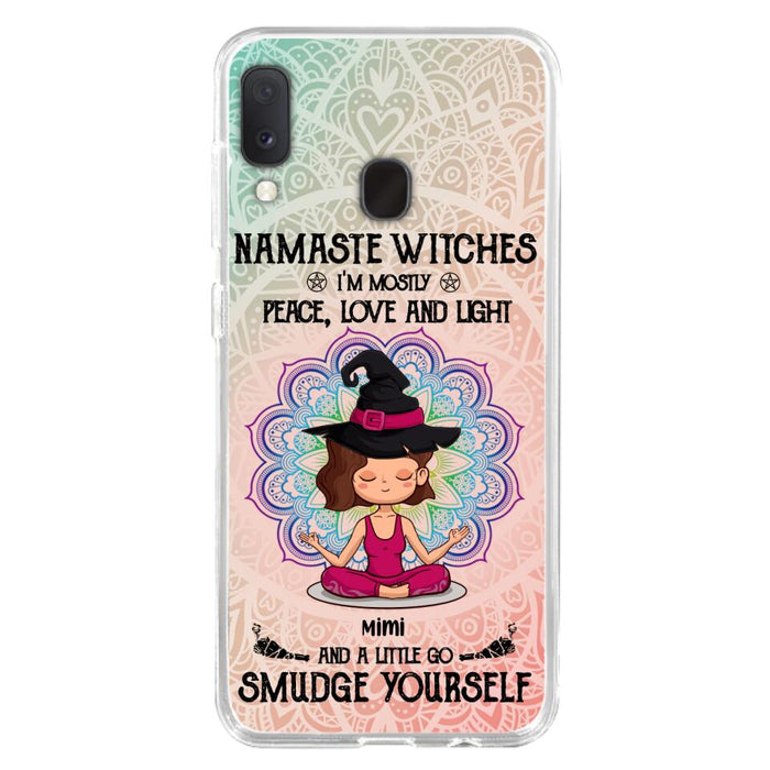 Custom Personalized Yoga Phone Case - Gift for Yoga Lovers - iPhone and Samsung Case - Namaste Witches