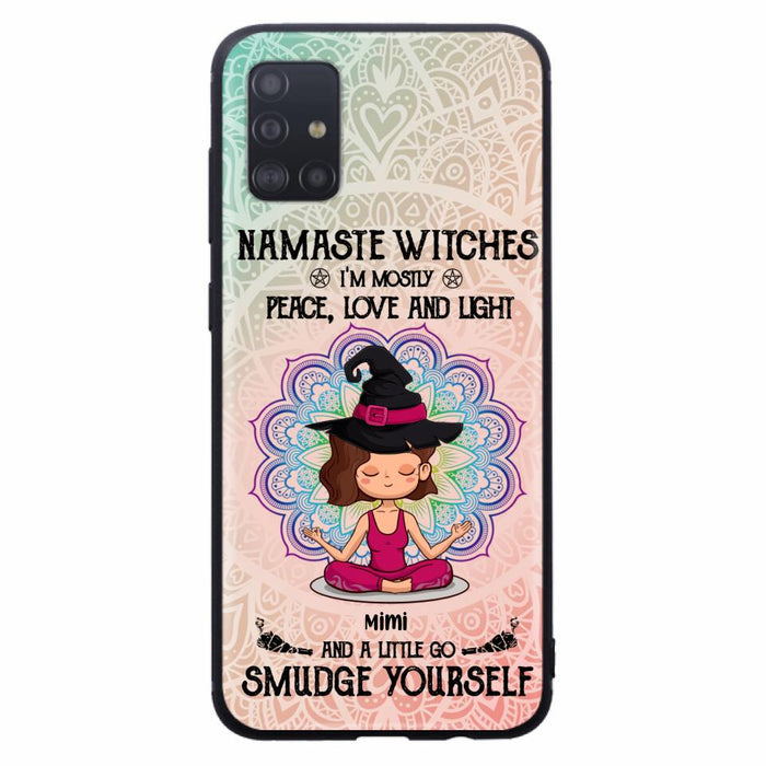 Custom Personalized Yoga Phone Case - Gift for Yoga Lovers - iPhone and Samsung Case - Namaste Witches