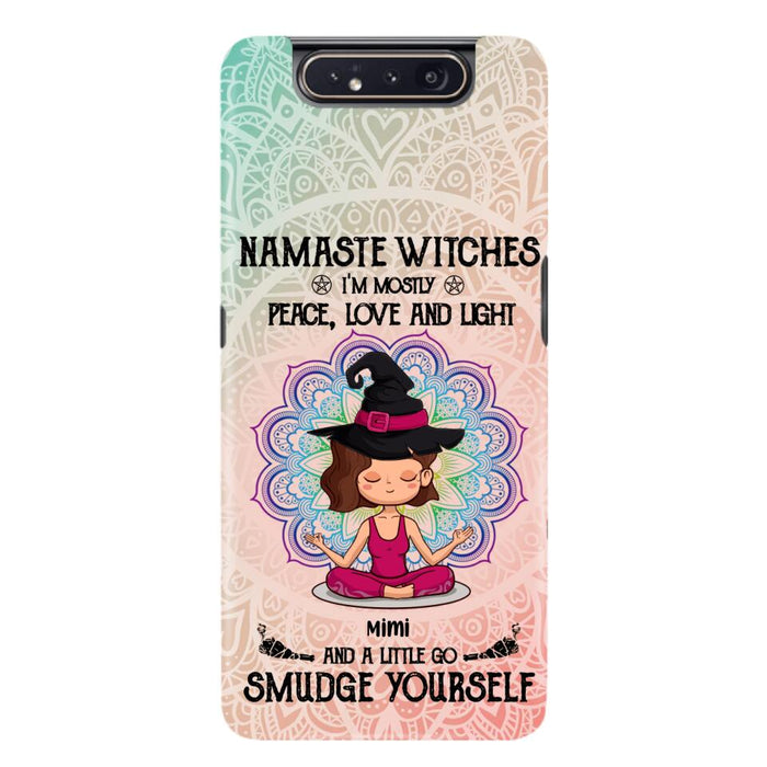 Custom Personalized Yoga Phone Case - Gift for Yoga Lovers - iPhone and Samsung Case - Namaste Witches