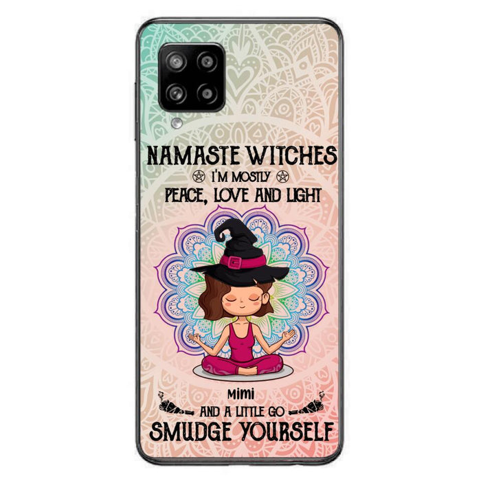 Custom Personalized Yoga Phone Case - Gift for Yoga Lovers - iPhone and Samsung Case - Namaste Witches