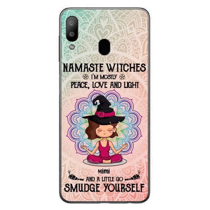 Custom Personalized Yoga Phone Case - Gift for Yoga Lovers - iPhone and Samsung Case - Namaste Witches