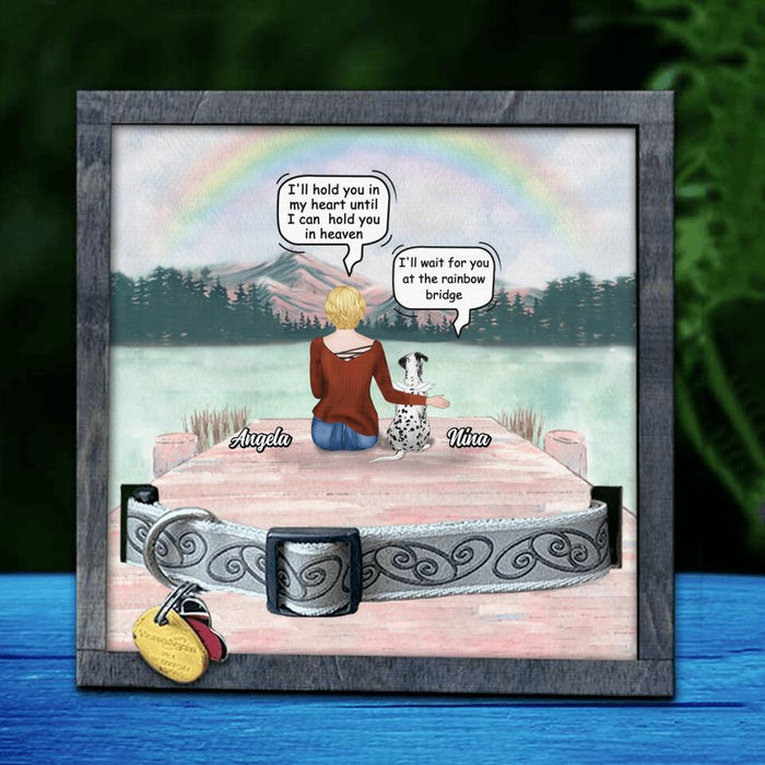 Personalized Memorial Dog Loss Frame - Up to 4 Dogs - Memorial Gift For Dog Lovers