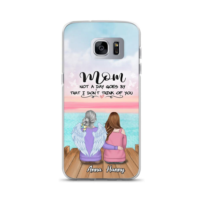 Custom Personalized Memorial Mom/ Dad Phone Case - Memorial Gift Idea - Not A Day Goes By That I Don't Think Of You - Case For iPhone And Samsung