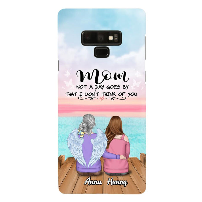 Custom Personalized Memorial Mom/ Dad Phone Case - Memorial Gift Idea - Not A Day Goes By That I Don't Think Of You - Case For iPhone And Samsung