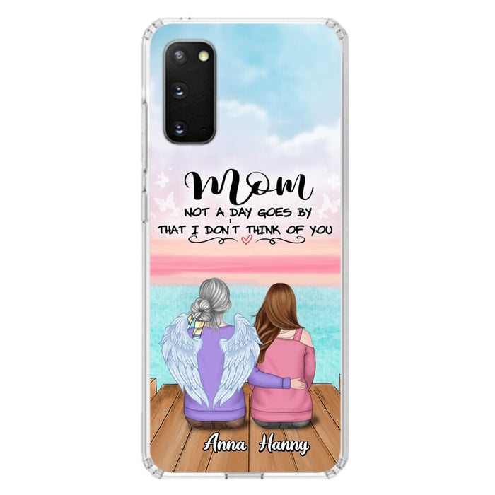 Custom Personalized Memorial Mom/ Dad Phone Case - Memorial Gift Idea - Not A Day Goes By That I Don't Think Of You - Case For iPhone And Samsung