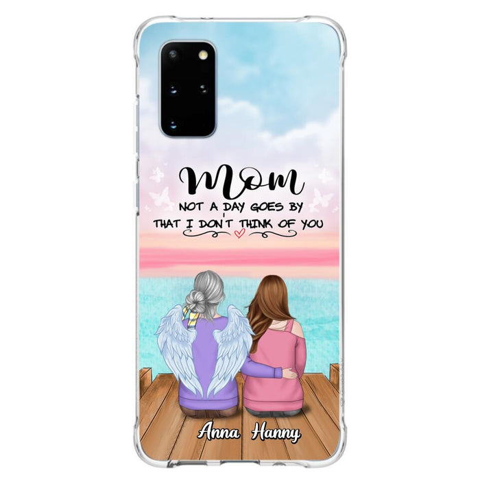 Custom Personalized Memorial Mom/ Dad Phone Case - Memorial Gift Idea - Not A Day Goes By That I Don't Think Of You - Case For iPhone And Samsung