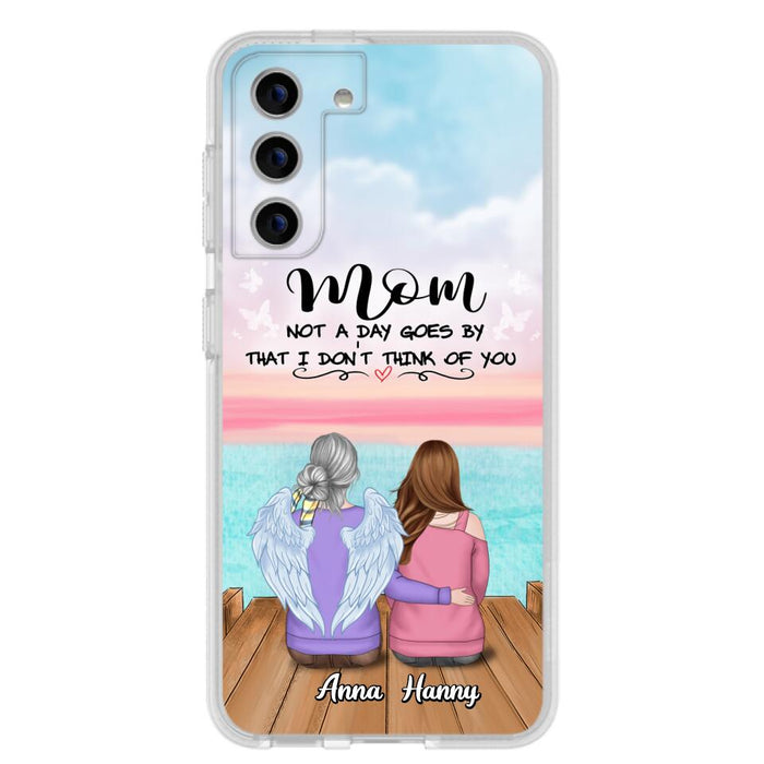 Custom Personalized Memorial Mom/ Dad Phone Case - Memorial Gift Idea - Not A Day Goes By That I Don't Think Of You - Case For iPhone And Samsung