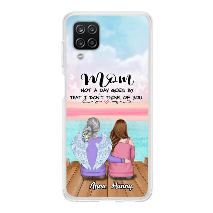 Custom Personalized Memorial Mom/ Dad Phone Case - Memorial Gift Idea - Not A Day Goes By That I Don't Think Of You - Case For iPhone And Samsung