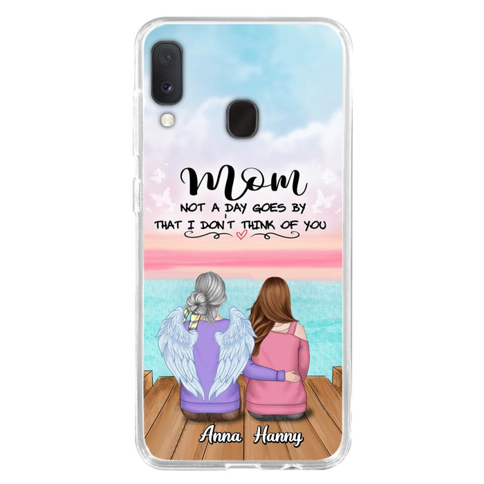 Custom Personalized Memorial Mom/ Dad Phone Case - Memorial Gift Idea - Not A Day Goes By That I Don't Think Of You - Case For iPhone And Samsung