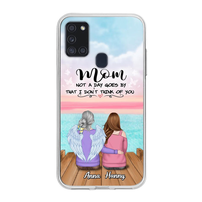 Custom Personalized Memorial Mom/ Dad Phone Case - Memorial Gift Idea - Not A Day Goes By That I Don't Think Of You - Case For iPhone And Samsung