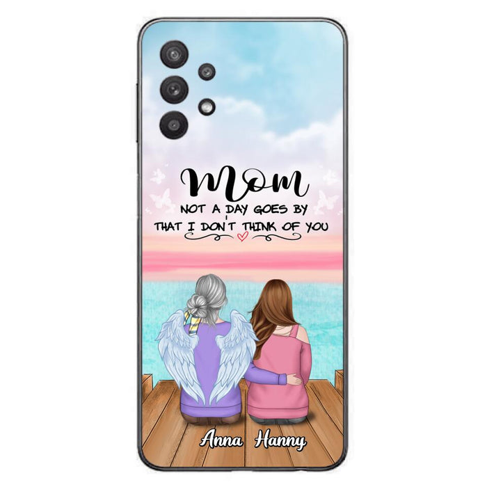 Custom Personalized Memorial Mom/ Dad Phone Case - Memorial Gift Idea - Not A Day Goes By That I Don't Think Of You - Case For iPhone And Samsung