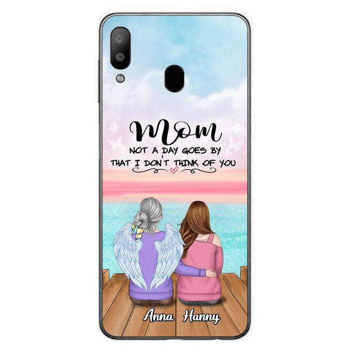 Custom Personalized Memorial Mom/ Dad Phone Case - Memorial Gift Idea - Not A Day Goes By That I Don't Think Of You - Case For iPhone And Samsung