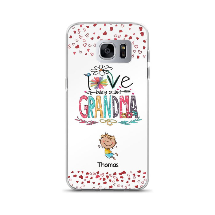 Custom Personalized Blessed To Be Called Nana Phone Case - Upto 5 Kids - Gift Idea For Nana/ Mama/Kids - Case For iPhone And Samsung