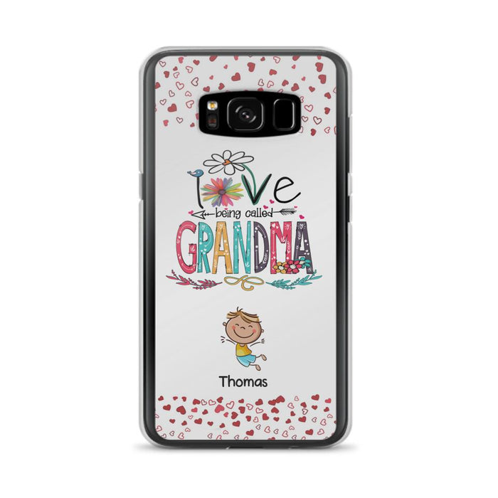 Custom Personalized Blessed To Be Called Nana Phone Case - Upto 5 Kids - Gift Idea For Nana/ Mama/Kids - Case For iPhone And Samsung