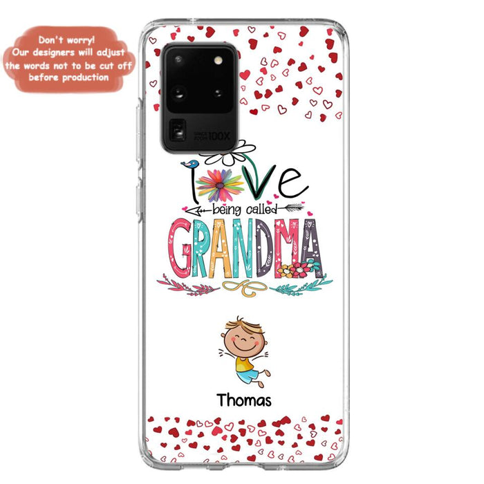 Custom Personalized Blessed To Be Called Nana Phone Case - Upto 5 Kids - Gift Idea For Nana/ Mama/Kids - Case For iPhone And Samsung