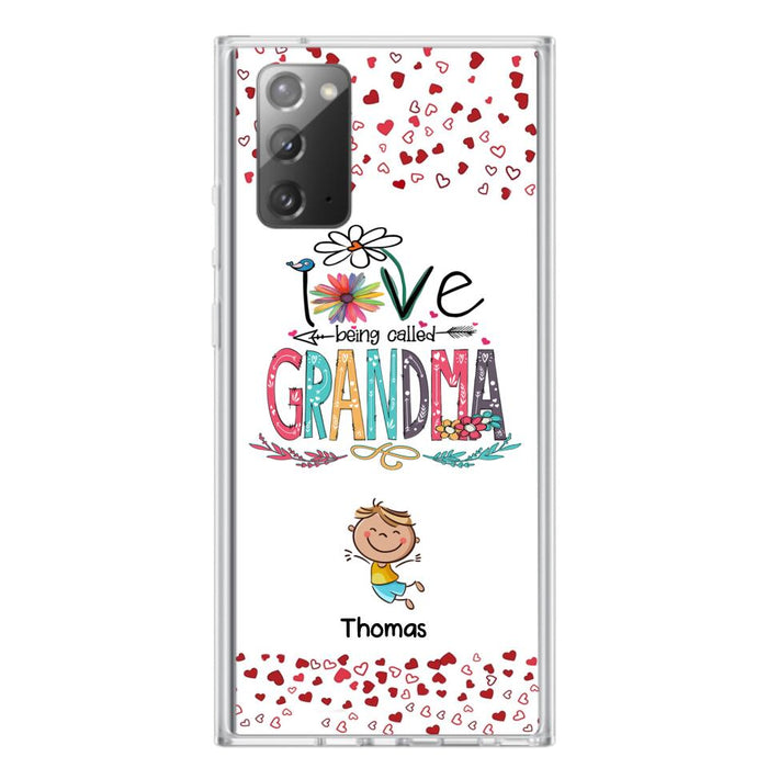 Custom Personalized Blessed To Be Called Nana Phone Case - Upto 5 Kids - Gift Idea For Nana/ Mama/Kids - Case For iPhone And Samsung