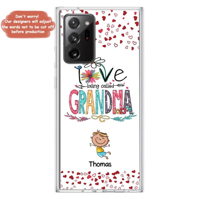 Custom Personalized Blessed To Be Called Nana Phone Case - Upto 5 Kids - Gift Idea For Nana/ Mama/Kids - Case For iPhone And Samsung