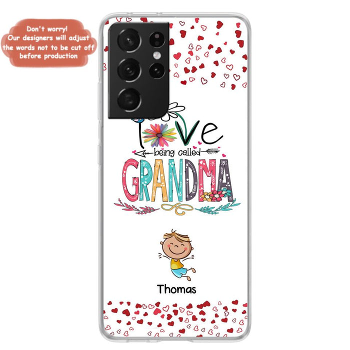 Custom Personalized Blessed To Be Called Nana Phone Case - Upto 5 Kids - Gift Idea For Nana/ Mama/Kids - Case For iPhone And Samsung