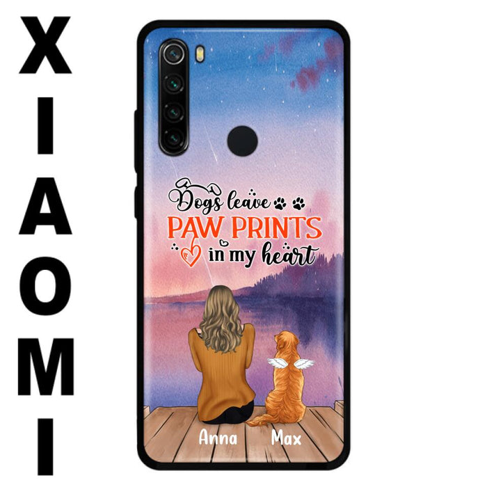 Custom Personalized Dog Phone Case - Man/ Woman/ Couple With Upto 4 Dogs - Gift Idea For Dog Lover - My Angel Has Paws - Case For Xiaomi, Oppo And Huawei