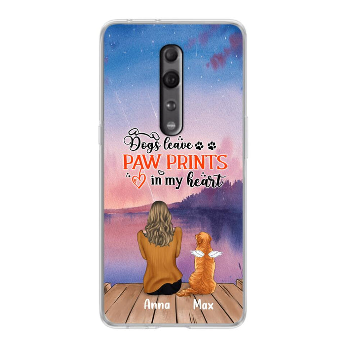 Custom Personalized Dog Phone Case - Man/ Woman/ Couple With Upto 4 Dogs - Gift Idea For Dog Lover - My Angel Has Paws - Case For Xiaomi, Oppo And Huawei