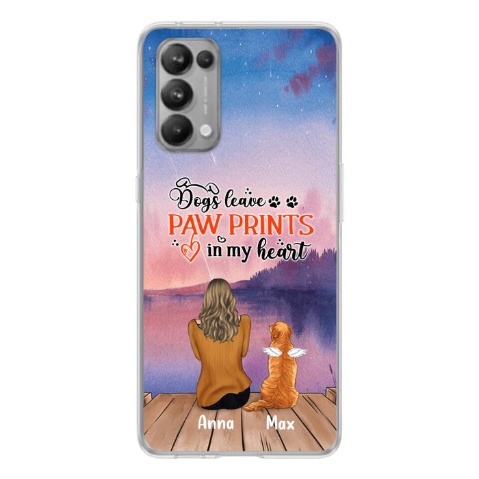 Custom Personalized Dog Phone Case - Man/ Woman/ Couple With Upto 4 Dogs - Gift Idea For Dog Lover - My Angel Has Paws - Case For Xiaomi, Oppo And Huawei