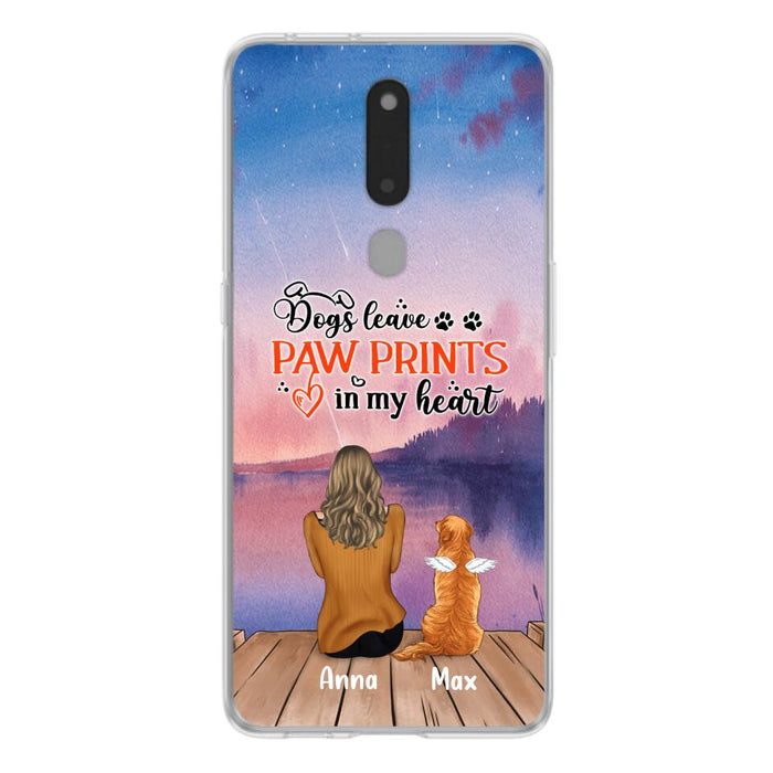 Custom Personalized Dog Phone Case - Man/ Woman/ Couple With Upto 4 Dogs - Gift Idea For Dog Lover - My Angel Has Paws - Case For Xiaomi, Oppo And Huawei