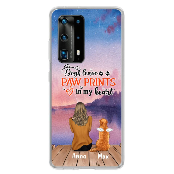 Custom Personalized Dog Phone Case - Man/ Woman/ Couple With Upto 4 Dogs - Gift Idea For Dog Lover - My Angel Has Paws - Case For Xiaomi, Oppo And Huawei