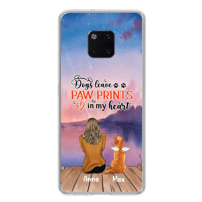 Custom Personalized Dog Phone Case - Man/ Woman/ Couple With Upto 4 Dogs - Gift Idea For Dog Lover - My Angel Has Paws - Case For Xiaomi, Oppo And Huawei