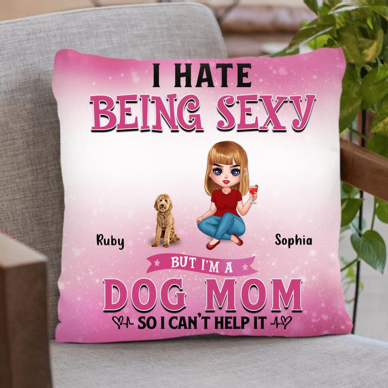 Personalized Dog Mom Pillow Cover/Fleece Blanket/Quilt - Gift Idea For Dog  Lover - Rockin' The Dog Mom Life -  Up to 6 Dogs