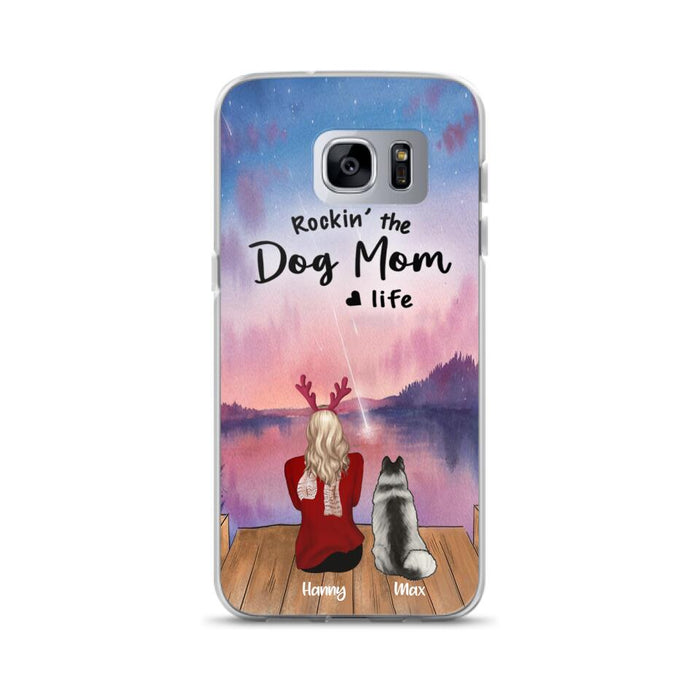 Custom Personalized Family Christmas Phone Case - Life Is Better With Dogs