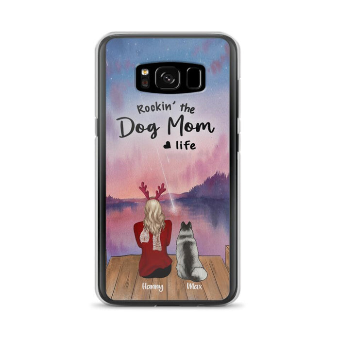 Custom Personalized Family Christmas Phone Case - Life Is Better With Dogs