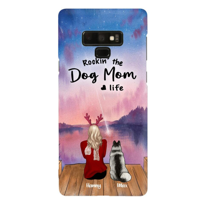 Custom Personalized Family Christmas Phone Case - Life Is Better With Dogs