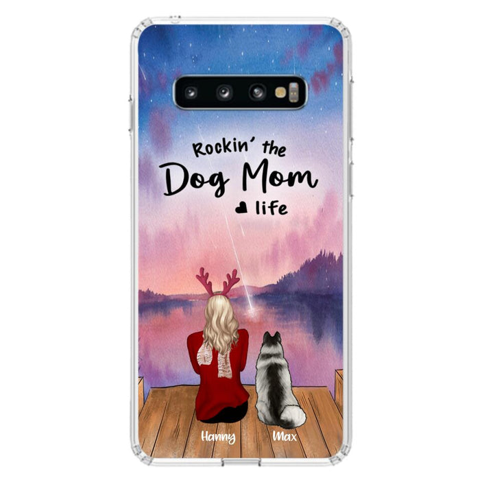 Custom Personalized Family Christmas Phone Case - Life Is Better With Dogs