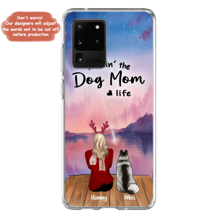 Custom Personalized Family Christmas Phone Case - Life Is Better With Dogs