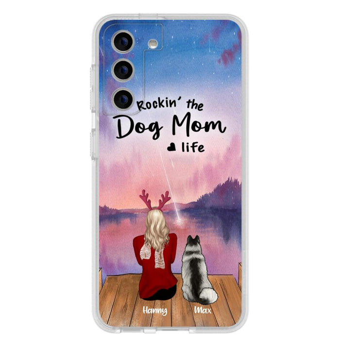 Custom Personalized Family Christmas Phone Case - Life Is Better With Dogs