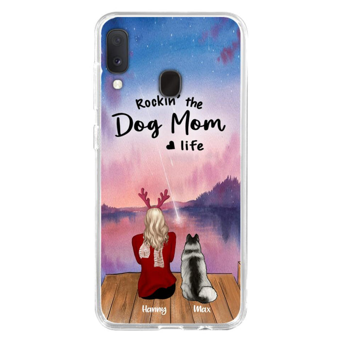 Custom Personalized Family Christmas Phone Case - Life Is Better With Dogs