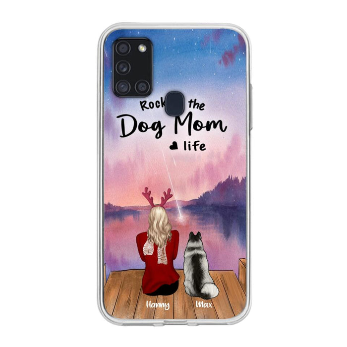 Custom Personalized Family Christmas Phone Case - Life Is Better With Dogs