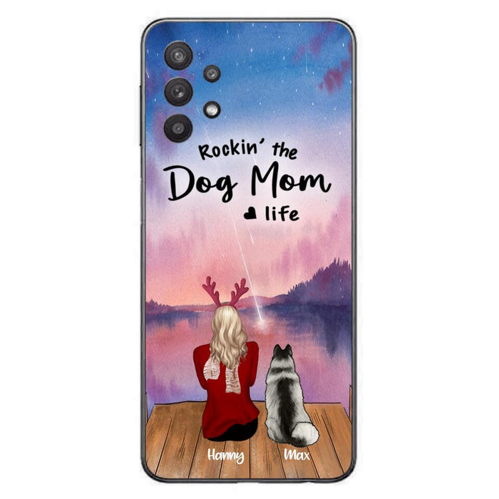 Custom Personalized Family Christmas Phone Case - Life Is Better With Dogs