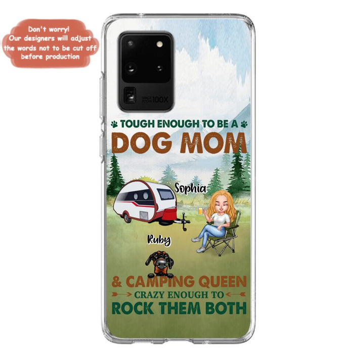 Custom Personalized Camping With Dogs Phone Case - Up to 5 Dogs - Best Gift For Dog Lovers - I Like Camping And Dogs And Maybe 3 People - Case For iPhone/Samsung