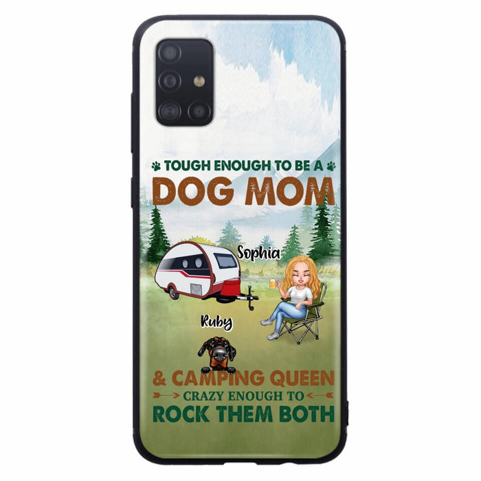 Custom Personalized Camping With Dogs Phone Case - Up to 5 Dogs - Best Gift For Dog Lovers - I Like Camping And Dogs And Maybe 3 People - Case For iPhone/Samsung