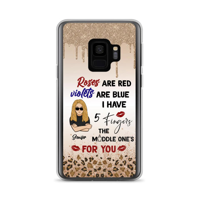 Custom Personalized iPhone and Samsung Case - Gift For Birthday/ Friends - Rose Are Red, Violets Are Blue