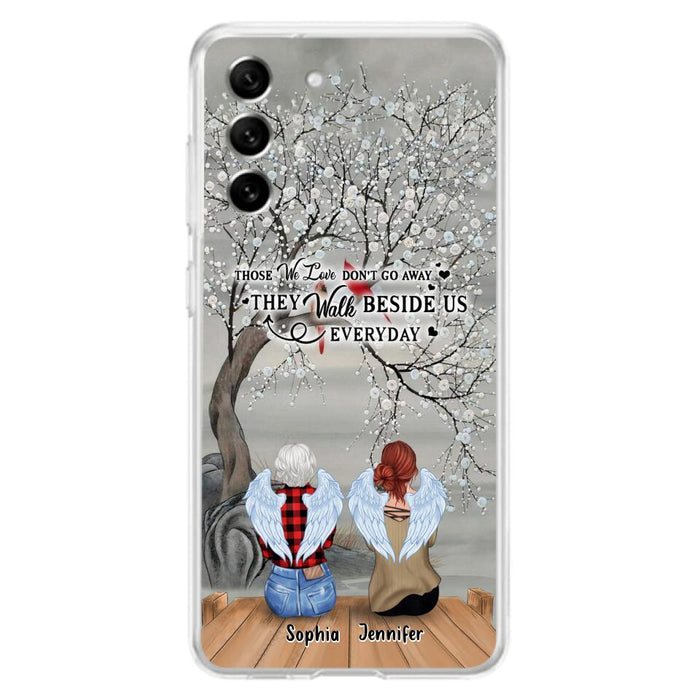 Custom Personalized Memorial Family Member Loss Phone Case - Up to 5 People - Memorial Gift Idea - Those We Love Don't Go Away - Case For iPhone And Samsung