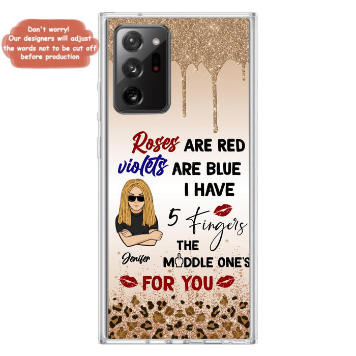 Custom Personalized iPhone and Samsung Case - Gift For Birthday/ Friends - Rose Are Red, Violets Are Blue