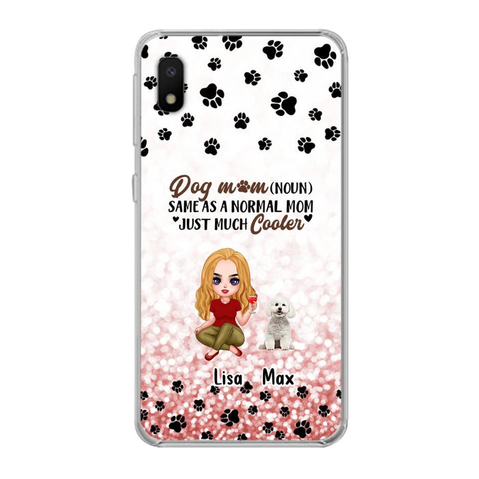 Custom Personalized Dog Mom Phone Case - Upto 6 Dogs - Best Gift For Dog Lover - Crazy Dog Mom - Case For iPhone/Samsung