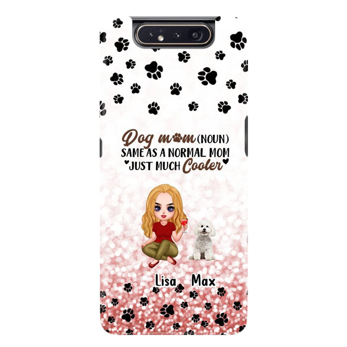 Custom Personalized Dog Mom Phone Case - Upto 6 Dogs - Best Gift For Dog Lover - Crazy Dog Mom - Case For iPhone/Samsung