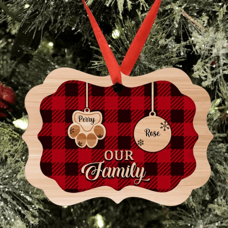 Personalized Christmas Family Ornament - Best Gift For Family - Our Family