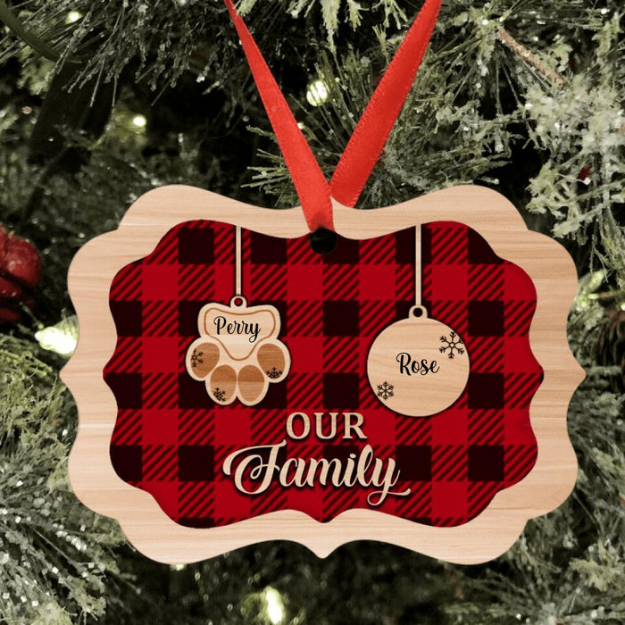 Custom Personalized Christmas Family Ornament - Best Gift For Family - Our Family