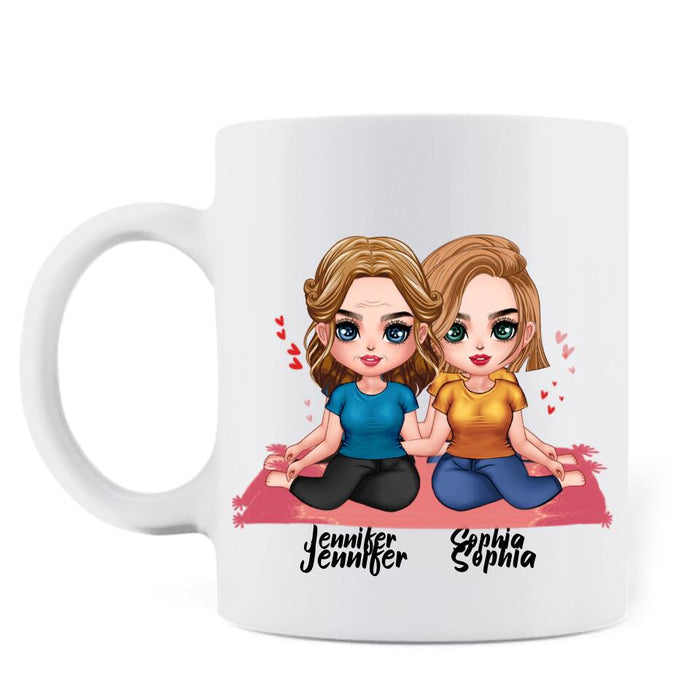Custom Personalized Daughter & Mom Coffee Mug - Gift Idea For Mother's Day From Daughter To Mom - If At First You Don't Succeed Try, Try Again